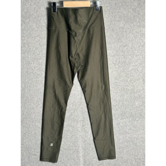 Sweaty Betty | Small | 7/8 Length Leggings High shine Army Green activewear - Picture 2 of 6